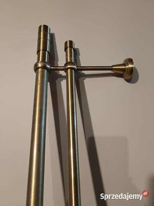 5 zestawów podwójnych karniszy 4 x około 2m 1 x Andrychów