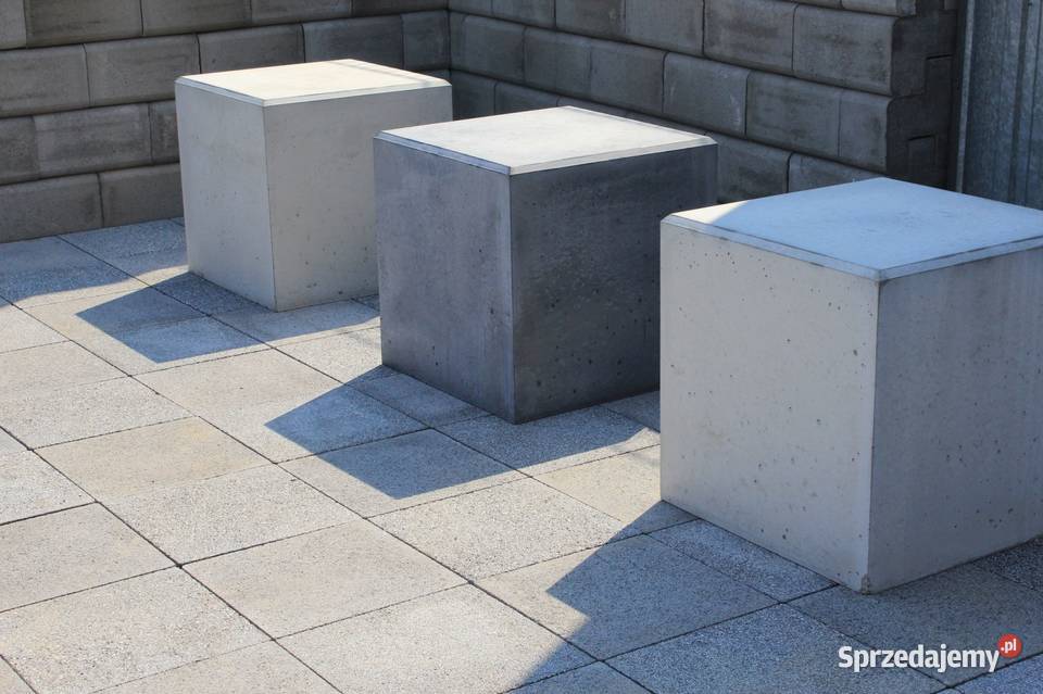 Siedzisko betonowe Cubico Architektura ogrodowa Świdnica