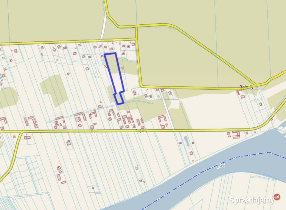 Wyjątkowa działka 8900 m z własnym lasem Bugiem budowlana Bojany