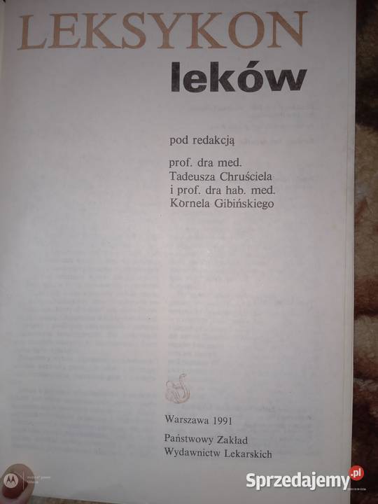 Sprzedam książkę leksykon leków zdrowie, pierwsza pomoc Poradniki, albumy i reportaże sprzedam