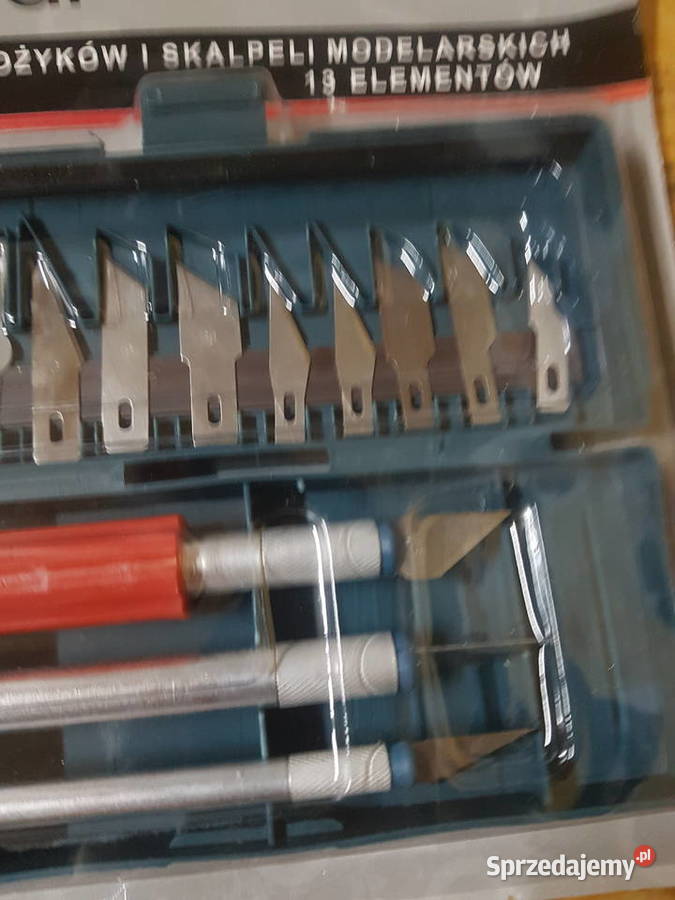 Skalpele nożyki modelarskie zestaw 13ostrzy Głogowa