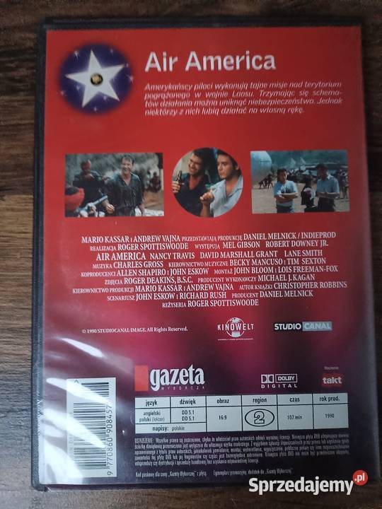 Kino z gwiazdami Air America DVD Zbylitowska Góra