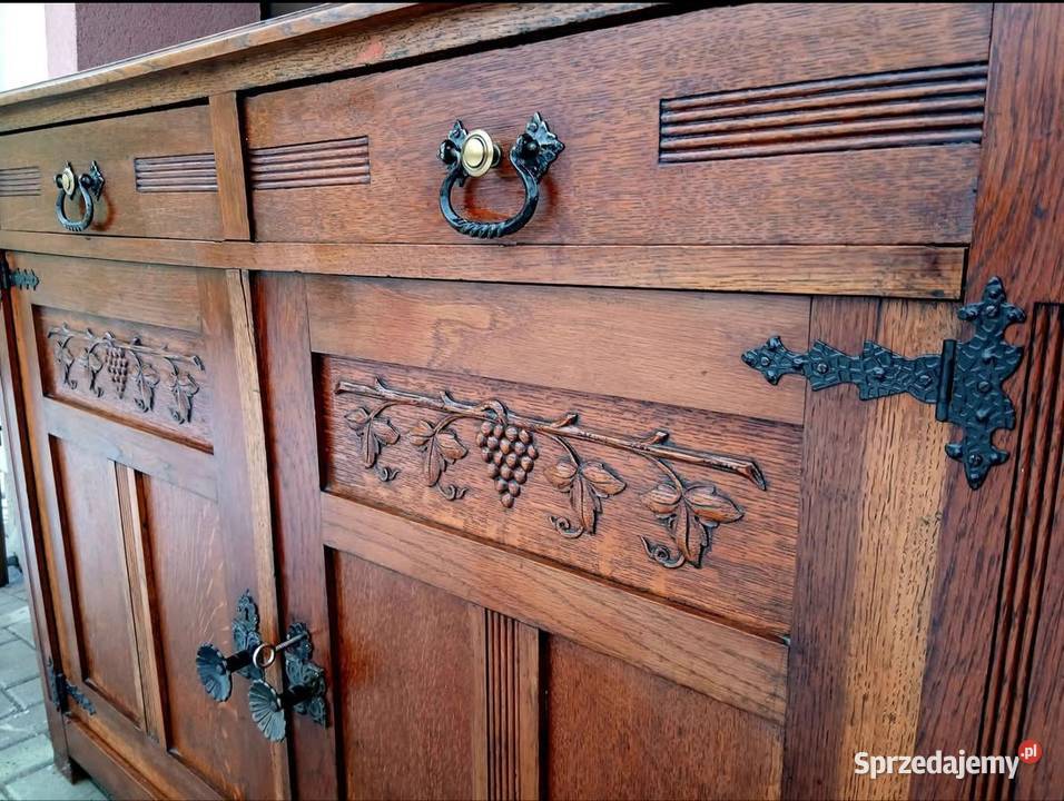 Komoda Drewniana Wiejska Stylowa dolnośląskie Kamienna Góra