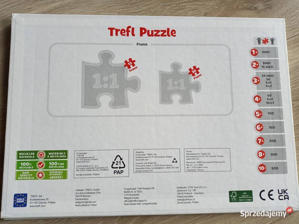 Puzzle Trefl 30 elementów Frozen Kraina lodu Papier Płock
