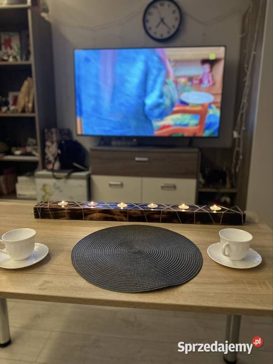 Świecznik z naturalnego drewna Wrocław