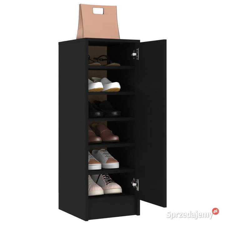 Szafka na buty czarna 32x35x92 materiał Warszawa