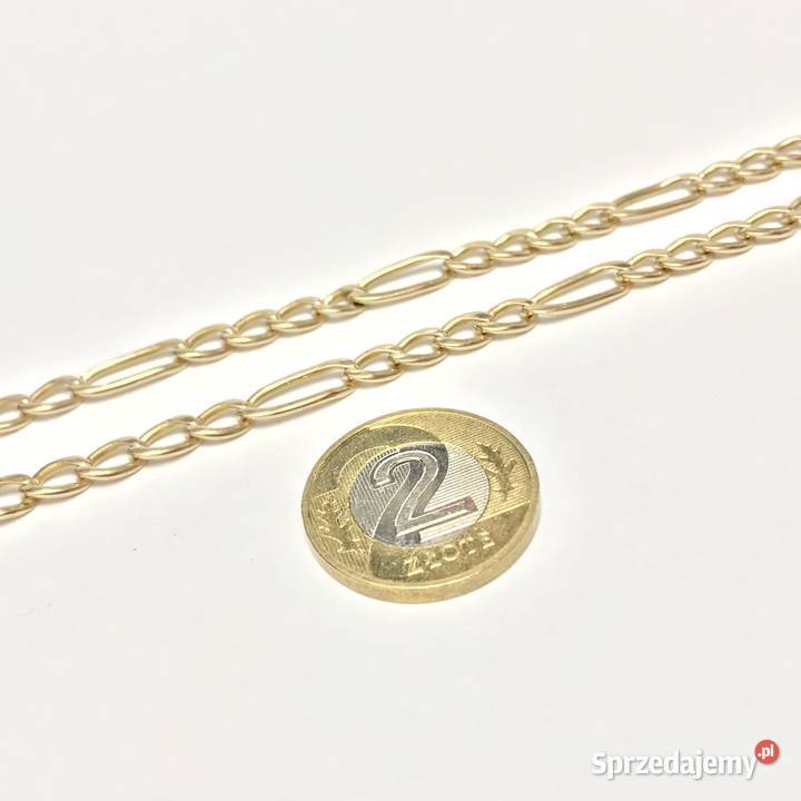 Złoty ŁAŃCUSZEK męski 14K piękny FIGARO 60 CUD mazowieckie sprzedam