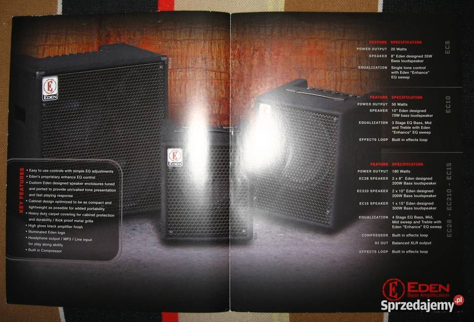 EDEN Bass Amplification catalog two brochures