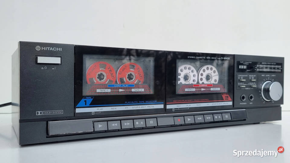 Magnetofon cassette deck Hitachi D w400 Magnetofony Międzychód