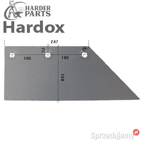 Lemiesz 300hektarów HARDOX 18104P części do nieuszkodzony podlaskie Suwałki sprzedam