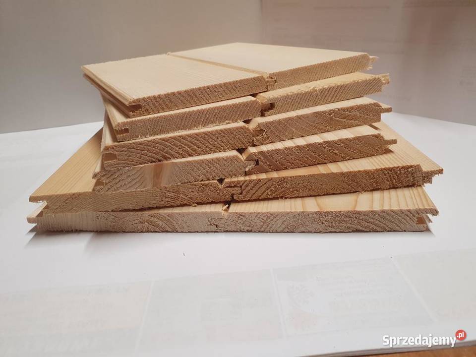 Deska elewacyjna płaska półbal pióro wpust podkarpackie