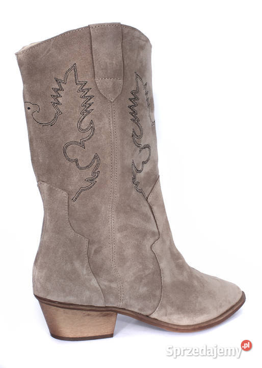 Kowbojki zamszowe na obcasie bez 36 41 Kalwaria Zebrzydowska