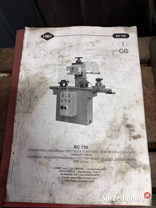 Szlifierka do płaszczyzn Comarch RC750 Kraków