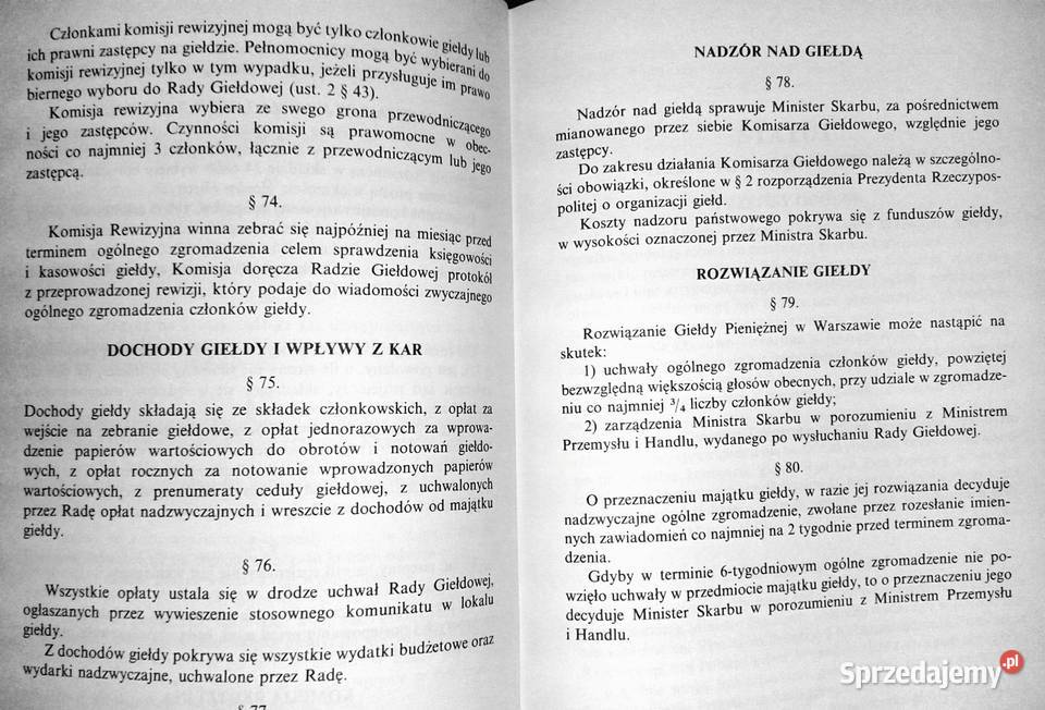 Giełdy Ryszard Czerniawski Chełm sprzedam