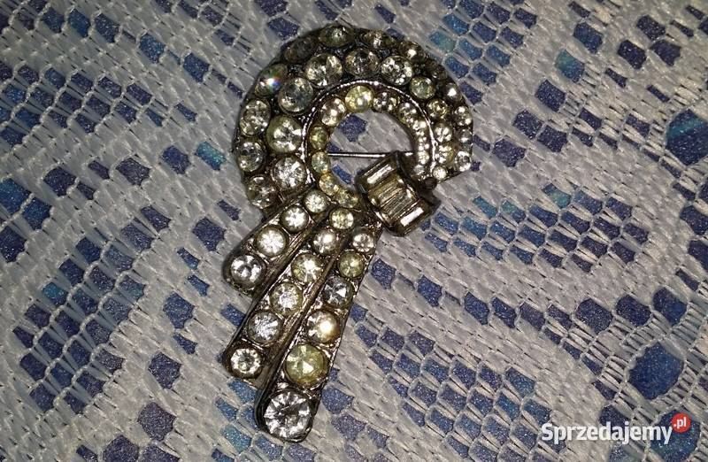 Stara angielska broszka światło księżyca Ochojno