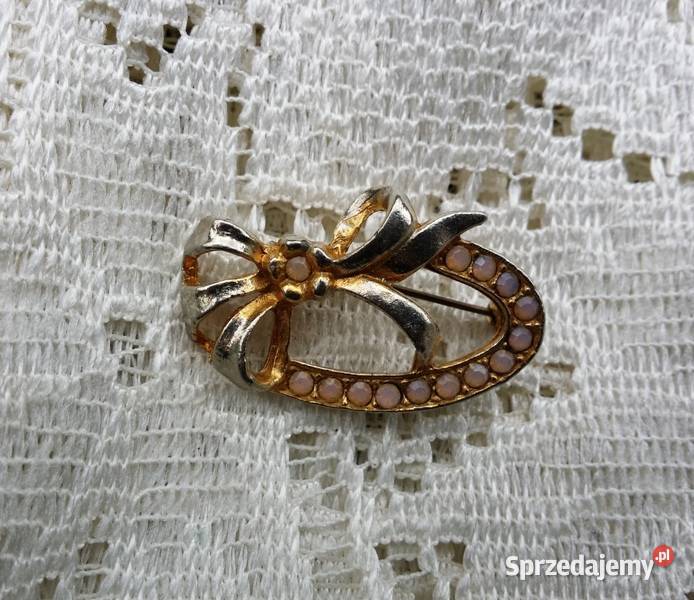 Stara angielska broszka wesoła HOLLYWOOD Ochojno