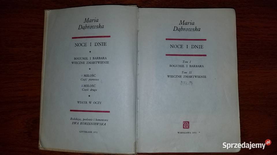 Książka Noce i dnie 15 tomów Maria Dąbrowska Białystok sprzedam