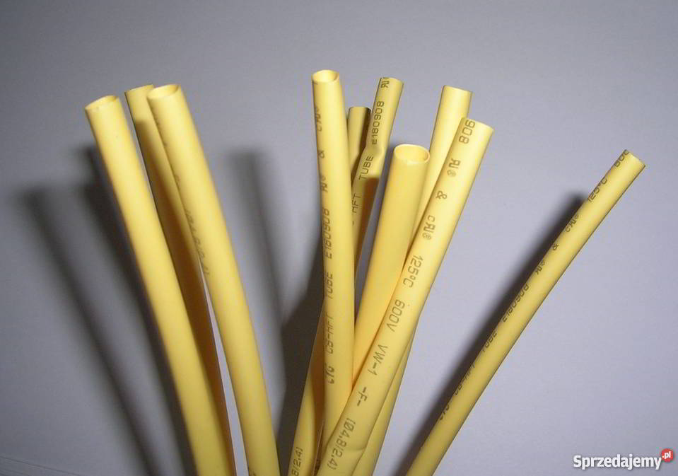 rurka koszulka termokurczliwa żółta 127mm 1m 10