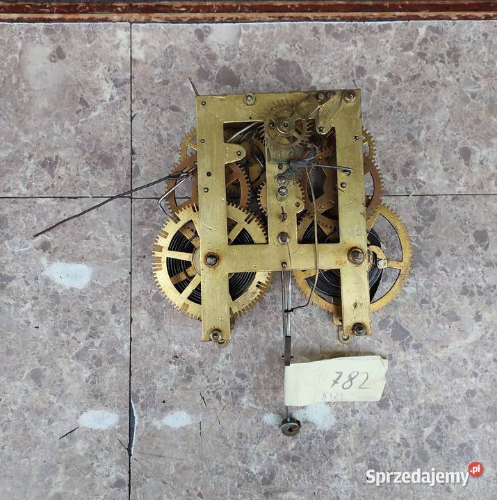 782 Mechanizm starego zegara ściennego Antyki pomorskie Tczew sprzedam