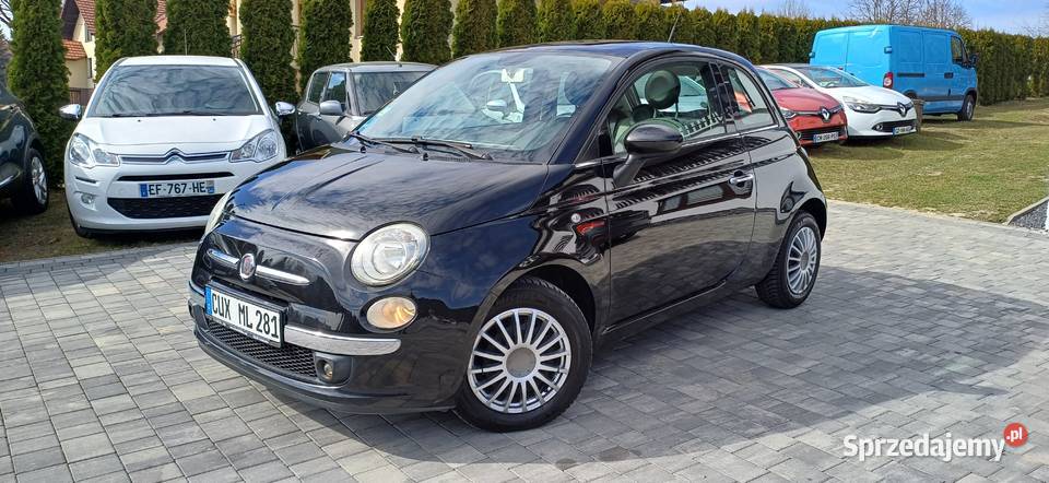 Fiat 500 12LOUNGEBEZWYPADEKpanoramaklima lakier metallic Wadowice