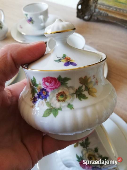Serwis w kwiaty Mitterteich Porcelana i szkło Gorlice