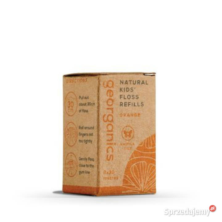 Georganics naturalna nić dentystyczna Orange