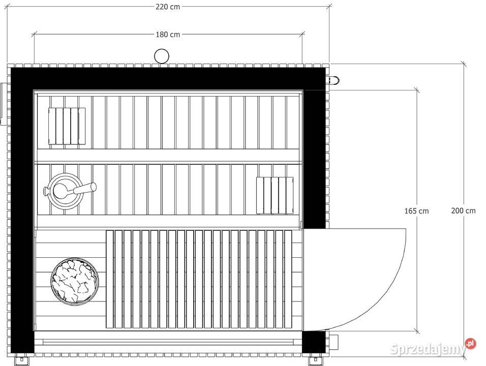 Sauna ogrodowa Alvi 220 x 200 śląskie Bielsko-Biała