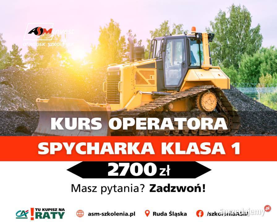 Kurs na Spycharki klasa 1 spych spycharka Ruda Śląska