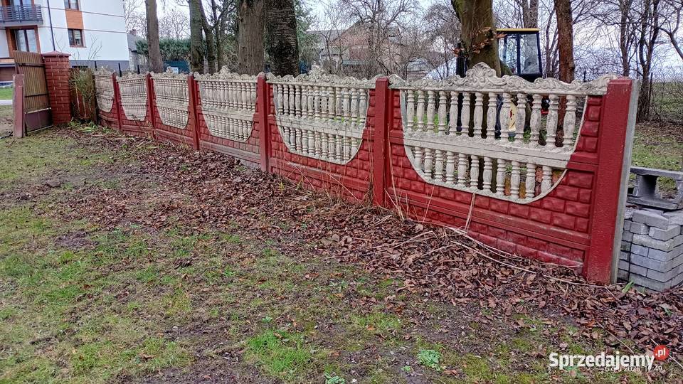 Płot betonowy ogrodzenie 18 metrów panel 2m x
