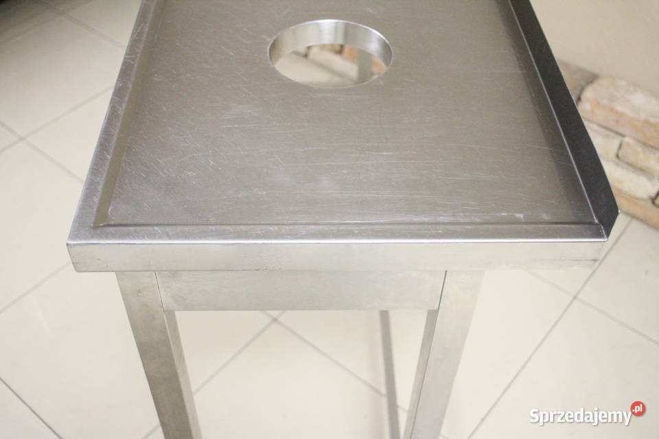 Stół gastronomiczny 130x50 z otworem na odpadki Gastronomia śląskie Pszczyna sprzedam
