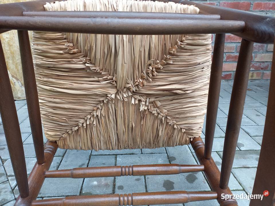 Fotel bujany drewniany rattan Rustykalny 750 Gawroniec sprzedam