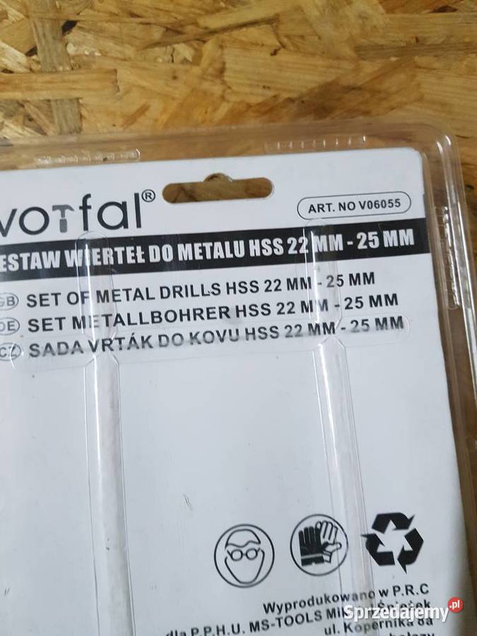Zestaw Wierteł Hss 4 Elementy 1420 Mm Vorfal Ręczne Głogowa