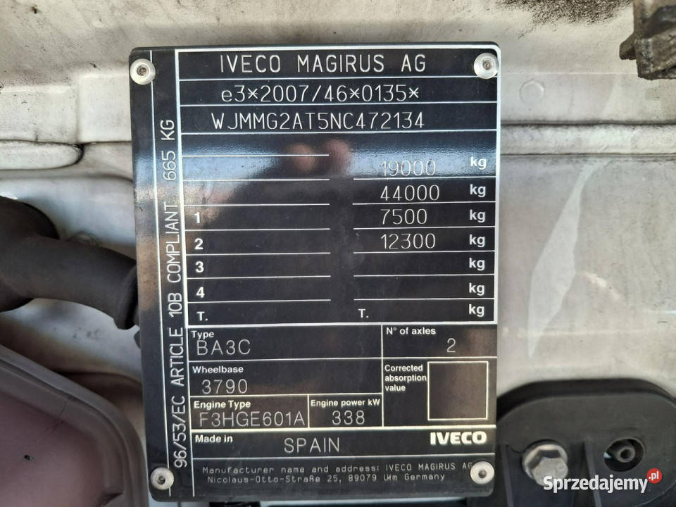 Iveco AS440STFP LT Komorniki sprzedam