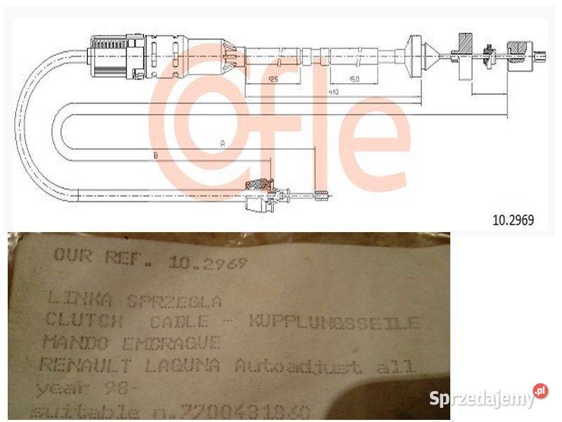 LINKA SPRZĘGŁA RENAULT LAGUNA I COFLE 102969 osobowe Zamość