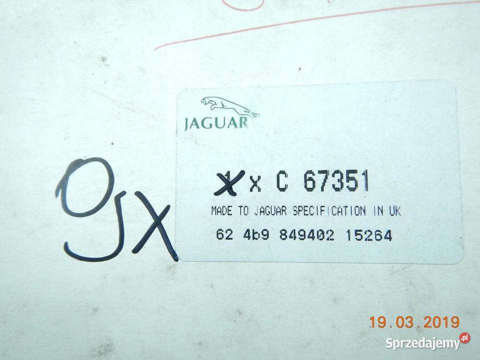 USZCZELKA POKRYWY ROZRZĄDU JAGUAR MK I II VII Pozostałe