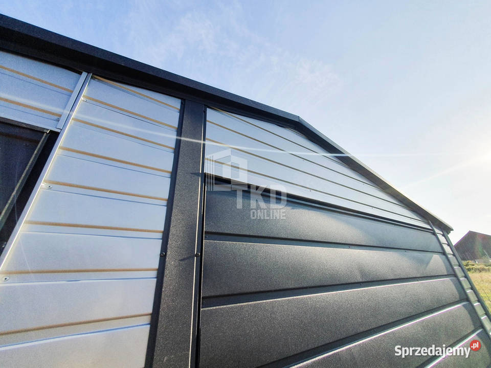 Garaż Blaszany 45x6 Brama drzwi rynny Antracyt 376zł/m2 Sprzedaż Łódź