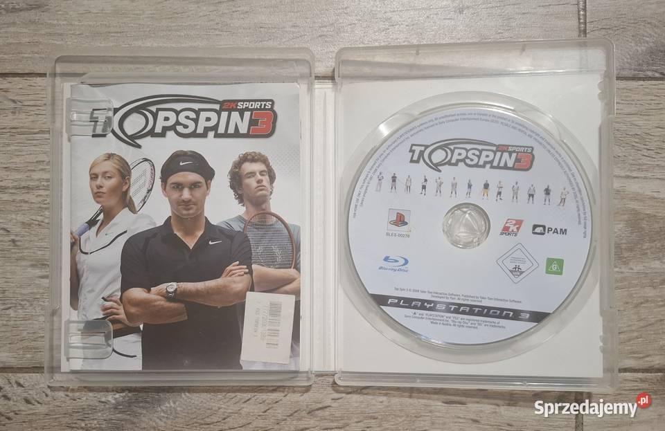 Gra TOP SPIN 3 III 3 PlayStation 3 Żuromin