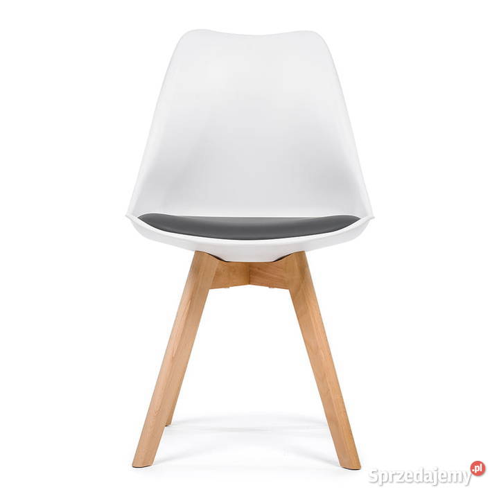 Białe Krzesło Dublin Z Poduszką Szarą Wysyłka