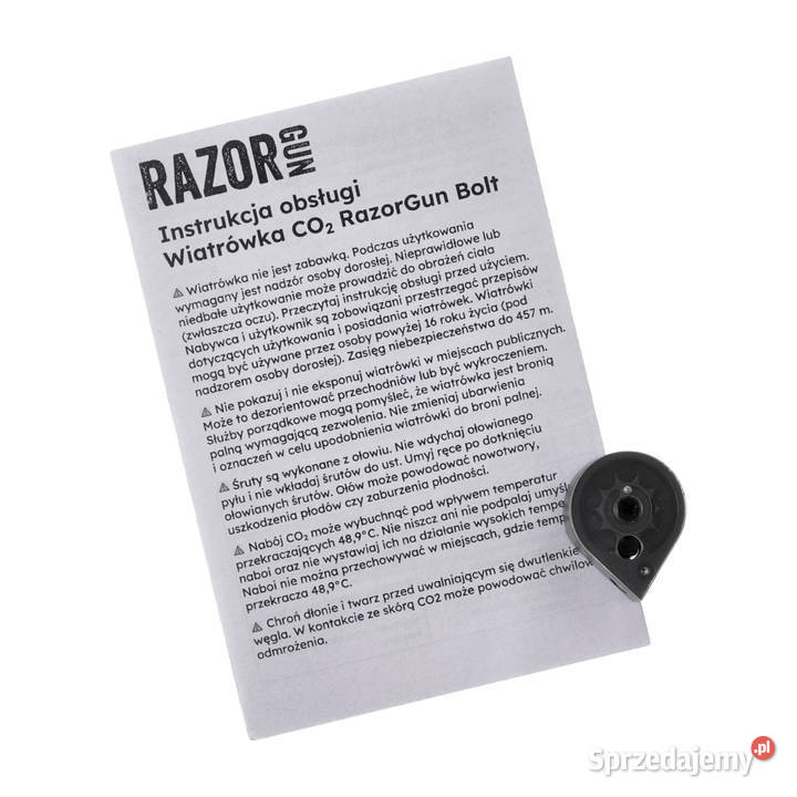 Pistolet wiatrówka RGun Bolt 55 mm CO2 Warszawa