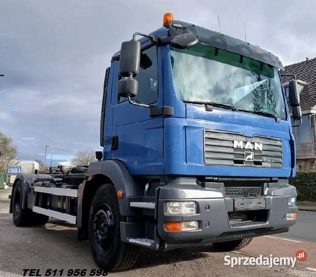 hakowiec 4x2 MAN TGM 18330 do pojemnikow