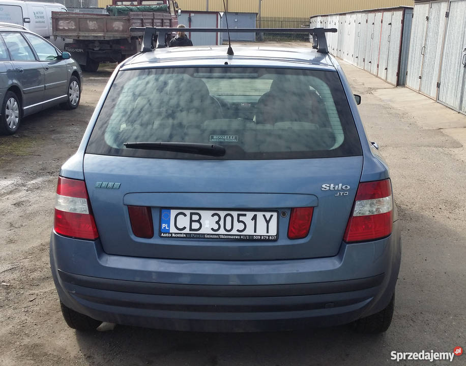 Fiat Stilo 19 JTD 115 2002 hatchback niebieski Bydgoszcz