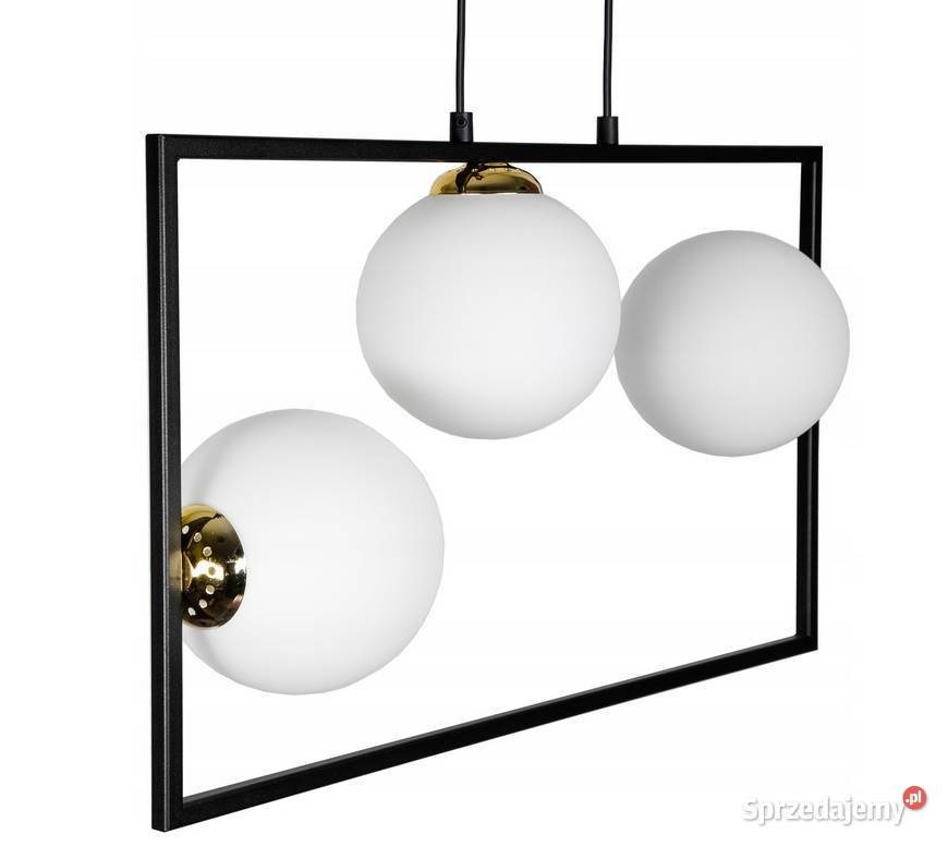 SZKLANA LAMPA WISZĄCA SUFITOWA ŻYRANDOL KULE Choroszcz