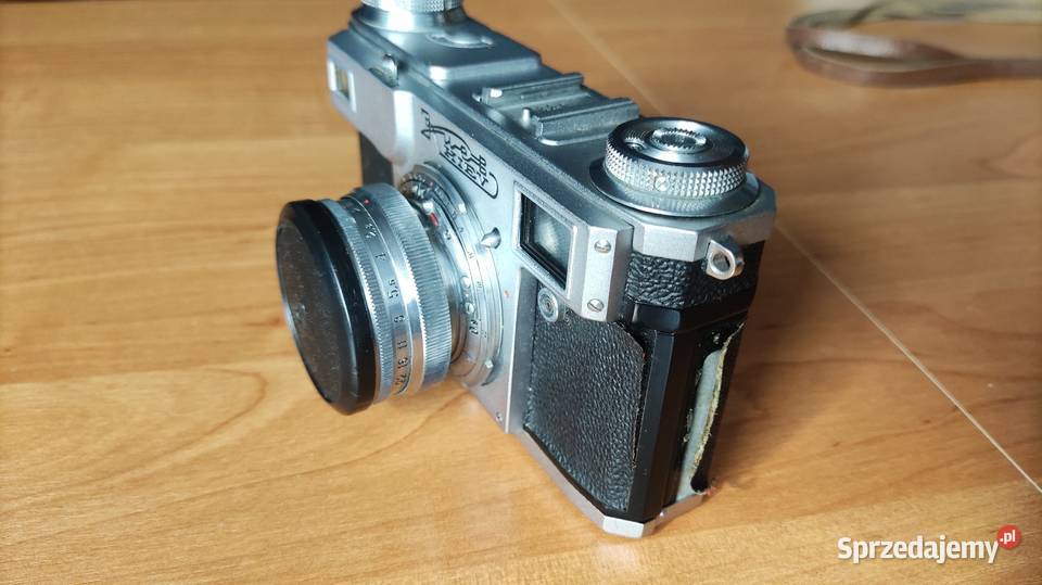 Aparat fotograficzny Kiev i obiektyw Jupiter 8M Szałsza