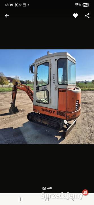 Mini koparka Schaueff HR 12 Rok produkcji 1998 Lubartów