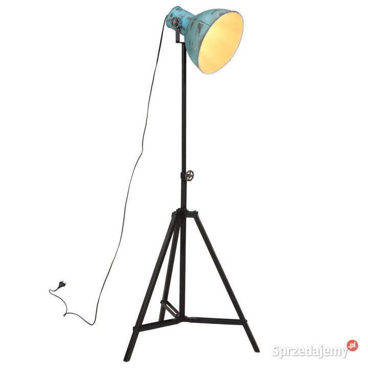 Lampa stojąca 25 W postarzany niebieski Warszawa sprzedam