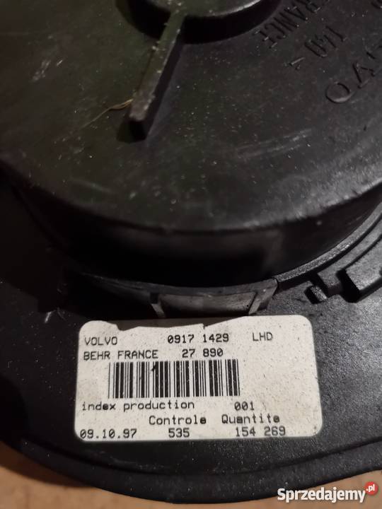 Wentylator VOLVO V70 962000 EUROPA 09171429 Margonin sprzedam