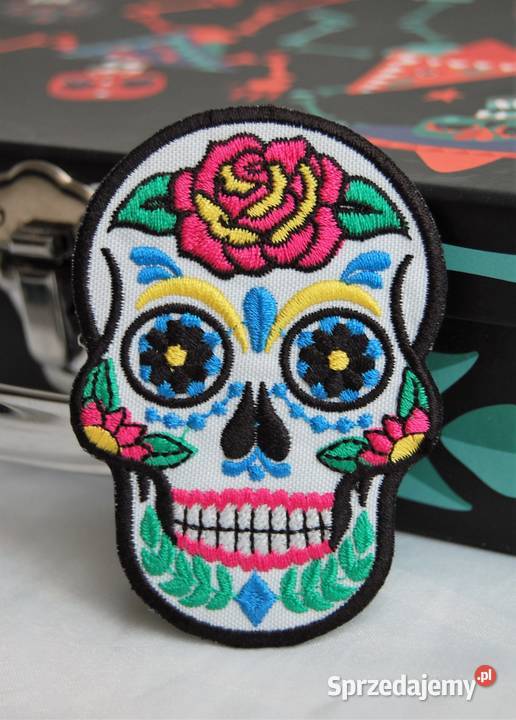 Naszywka naprawowanka czaszka Santa Muerte Lublin