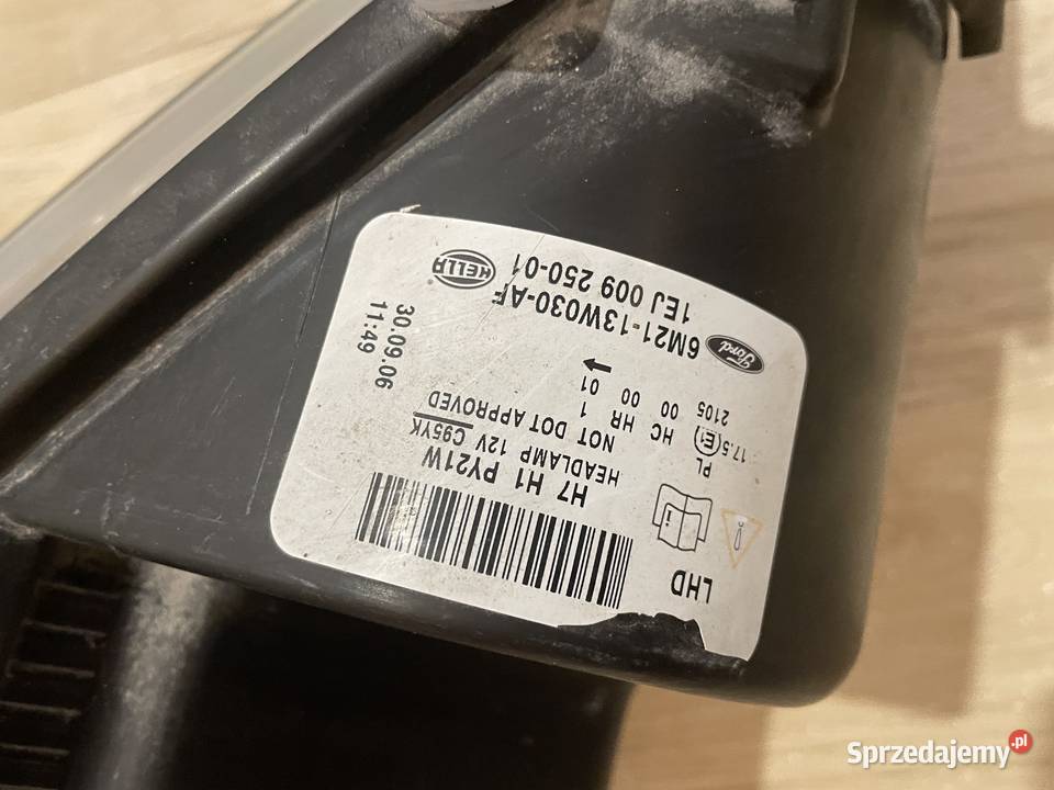 Lampa przód Lewa Prawa FORD SMAX 06r Europa zachodniopomorskie Darłowo sprzedam