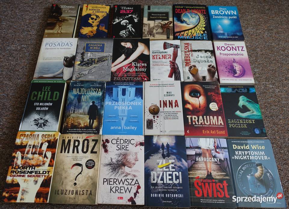 Zestaw kryminał thriler 24 książek Kętrzyn