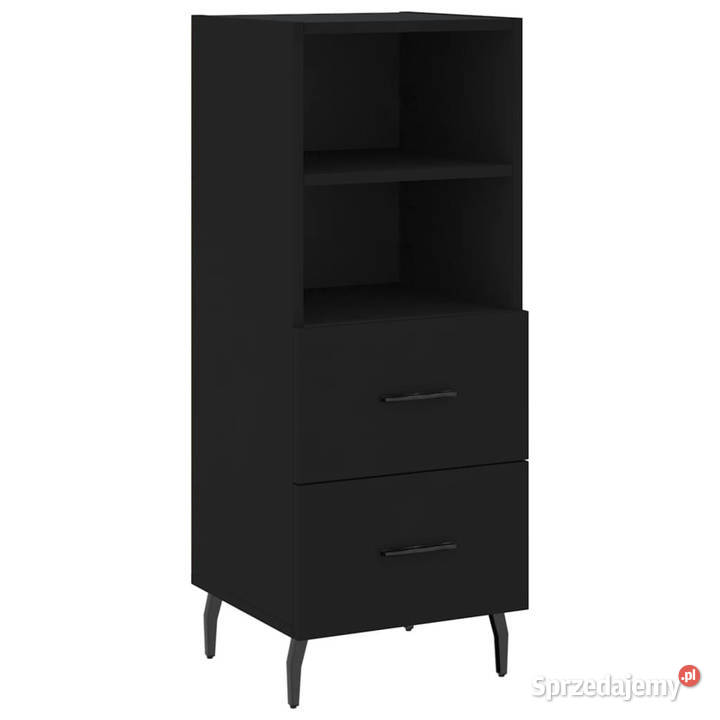 Szafka czarna 345x34x90 materiał drewnopochodny Meble Warszawa sprzedam